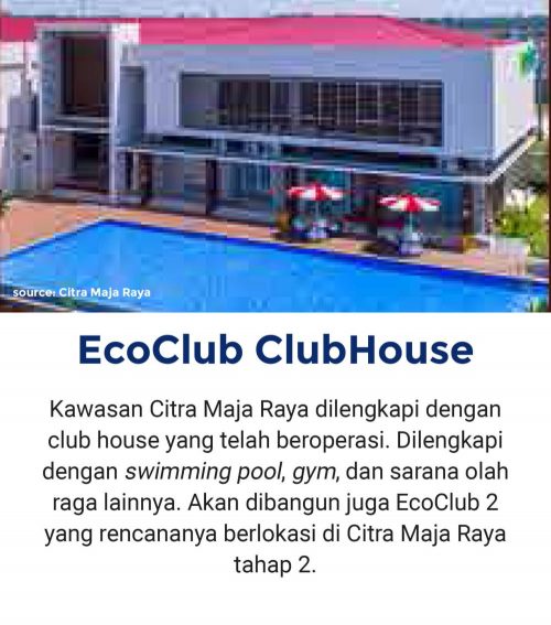 Eco Club Fasilitas Citra Maja Raya