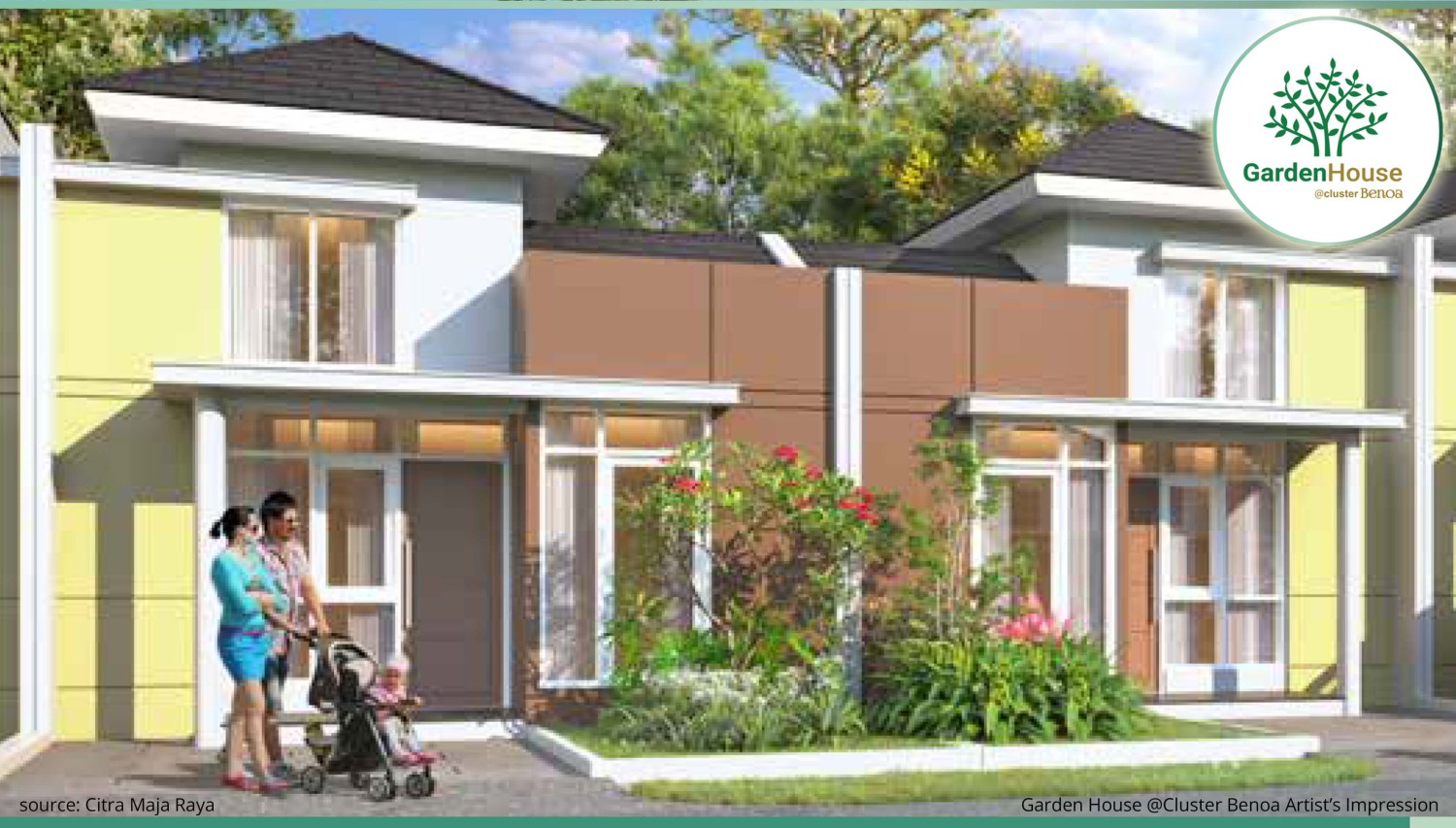 Garden House at Cluster Benoa - Perumahan Citra Maja Raya Tangerang